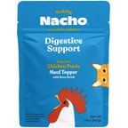 Made by Nacho Digestive Support Cage-Free Chicken Puree with Bone Broth Wet Cat Food Topper, 1.4-oz pouch, case of 18
