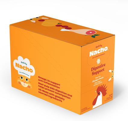 Show full view: Made by Nacho Digestive Support Cage-Free Chicken Puree with Bone Broth Wet Cat Food Topper, 1.4-oz pouch, bundle of 36 slide 4 of 9