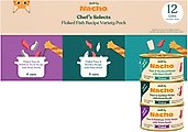 Made by Nacho Flaked Fish Variety Pack Grain-Free Wet Cat Food, 3-oz can, case of 12