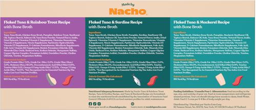 Show full view: Made by Nacho Flaked Fish Variety Pack Grain-Free Wet Cat Food, 3-oz can, case of 12 slide 6 of 11