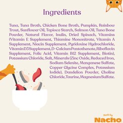 Made by Nacho Flaked Tuna & Rainbow Trout Recipe in Bone Broth Grain-Free Wet Cat Food, 3-oz can, case of 12 slide 2 of 7