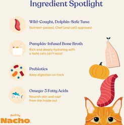 Made by Nacho Flaked Tuna & Seabass Recipe in Bone Broth Variety Pack Grain-Free Wet Cat Food, 3-oz can, case of 12 slide 2 of 8