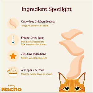 Made by Nacho Freeze-Dried Chicken Breast Cat Treats, 0.9-oz pouch