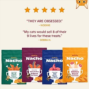 Made by Nacho Freeze-Dried Chicken Breast Cat Treats, 0.9-oz pouch