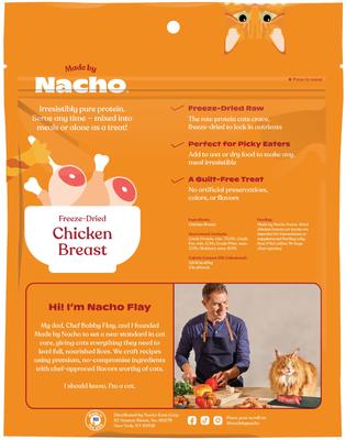 Show full view: Made by Nacho Freeze-Dried Chicken Breast Cat Treats, 3.5-oz bag slide 3 of 11