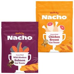 Made by Nacho Freeze-Dried Wild Alaskan Salmon + Chicken Breast Cat Treats