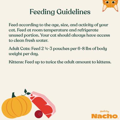 Show full view: Made by Nacho Grass-Fed, Grain-Finished Beef Recipe Cuts In Gravy with Bone Broth Wet Cat Food, 3-oz pouch, case of 12 slide 10 of 13