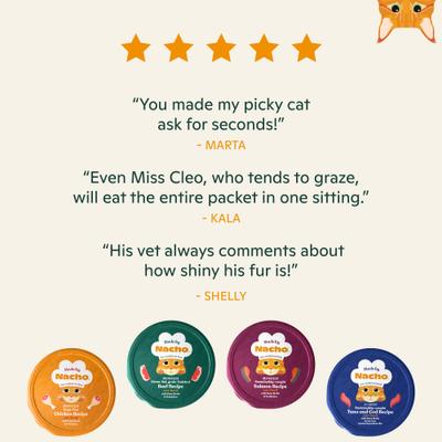 Show full view: Made by Nacho Grass Fed, Grain-Finished Minced Beef Recipe with Bone Broth Wet Cat Food, 2.5-oz cup, case of 10 slide 7 of 13