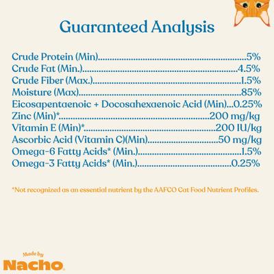 Show full view: Made by Nacho Immune Support Cage-Free Chicken Puree with Bone Broth Wet Cat Food Topper, 1.4-oz pouch, case of 18 slide 9 of 12