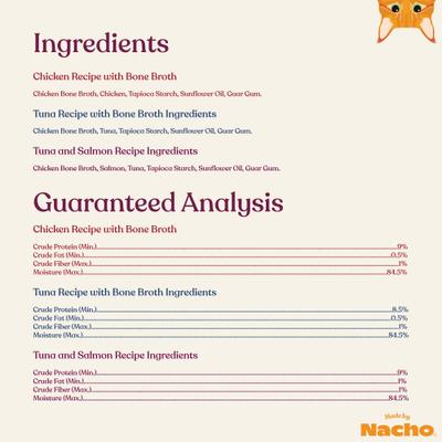 Show full view: Made by Nacho Mousse Variety Pack Grain-Free Lickable Cat Treats, 0.5-oz pouch, case of 12 slide 6 of 9