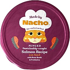Made by Nacho Sustainably Caught Salmon Recipe Cuts In Gravy with Bone Broth Wet Cat Food 2.5-oz cup, case of 10