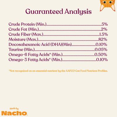 Show full view: Made by Nacho Sustainably Caught Salmon Recipe Cuts In Gravy with Bone Broth Wet Cat Food 2.5-oz cup, case of 10 slide 9 of 13