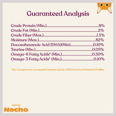 Show full view: Made by Nacho Sustainably Caught Salmon Recipe Cuts in Gravy with Bone Broth Wet Cat Food, 3-oz pouch, case of 12 slide 9 of 13