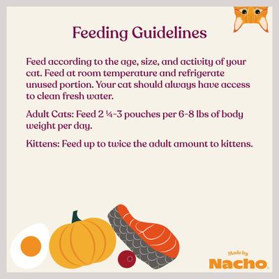 Show full view: Made by Nacho Sustainably Caught Salmon Recipe Cuts in Gravy with Bone Broth Wet Cat Food, 3-oz pouch, case of 12 slide 10 of 13