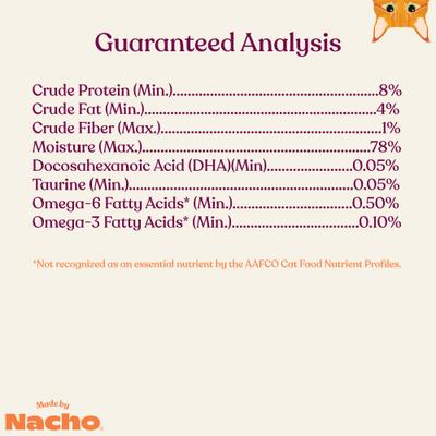 Show full view: Made by Nacho Sustainably Caught Salmon & Sole Recipe Grain-Free Pate Wet Cat Food, 5.5-oz can, case of 24 slide 9 of 12