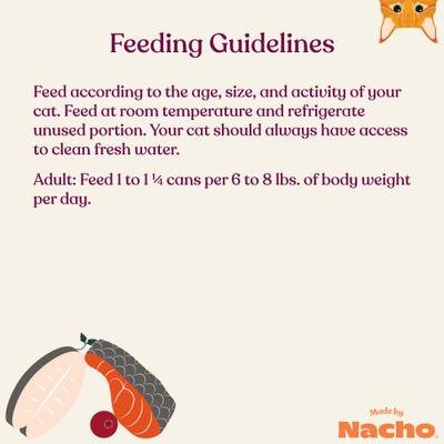 Show full view: Made by Nacho Sustainably Caught Salmon & Sole Recipe Grain-Free Pate Wet Cat Food, 5.5-oz can, case of 24 slide 10 of 12