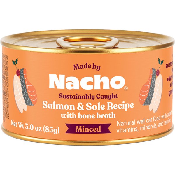 Made by Nacho Skin & Coat Support Sustainably-Caught Herring & Cod Recipe in Bone Broth Pate Wet Cat Food