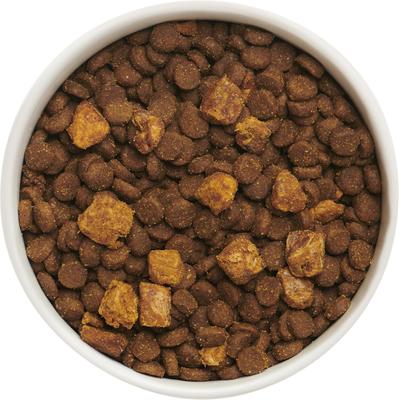 Show full view: Made by Nacho Sustainably Caught Salmon, Whitefish & Pumpkin Recipe with Freeze-Dried Chicken Liver Dry Cat Food, 4-lb bag + Cuts In Gravy Recipes with Bone Broth Variety Pack Wet Food slide 4 of 9