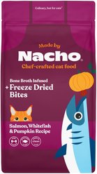 Made by Nacho Sustainably Caught Salmon, Whitefish & Pumpkin Recipe with Freeze-Dried Chicken Liver Dry Cat Food, 4-lb bag