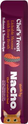 Show full view: Made by Nacho Tuna & Salmon Recipe Grain-Free Lickable Cat Treats, 0.5-oz pouch, case of 12 slide 4 of 9