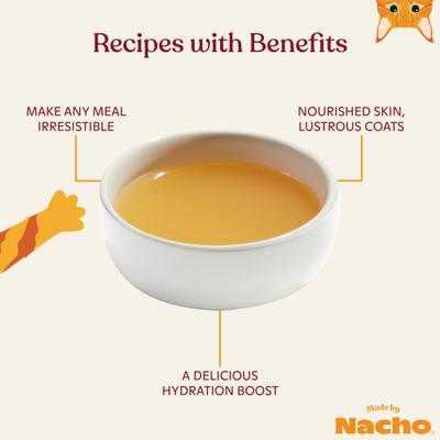 Show full view: Made by Nacho Turkey Bone Broth Grain- Free Wet Cat Food Topper, 11-oz carton slide 4 of 10