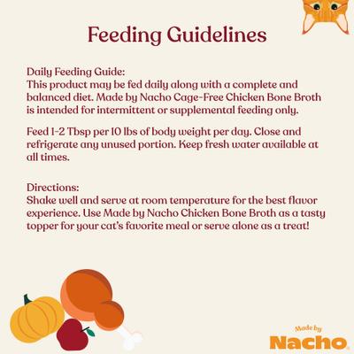 Show full view: Made by Nacho Turkey Bone Broth Grain- Free Wet Cat Food Topper, 11-oz carton slide 8 of 10