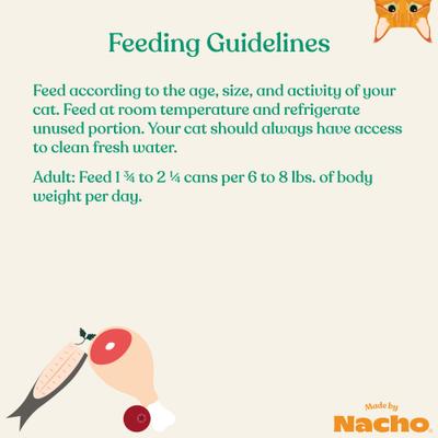 Show full view: Made by Nacho WIld-Caught Chicken & Herring Recipe Grain-Free Pate Wet Cat Food, 3-oz can, case of 24 slide 10 of 12