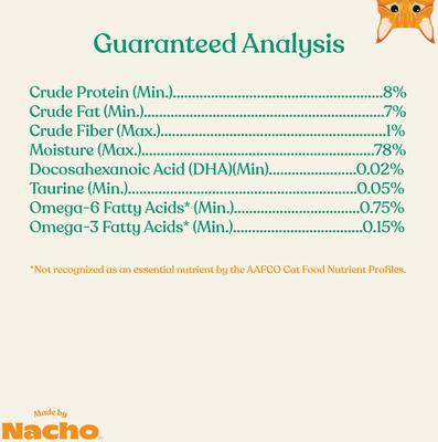 Show full view: Made by Nacho WIld-Caught Chicken & Herring Recipe Grain-Free Pate Wet Cat Food, 3-oz can, case of 6 slide 8 of 11