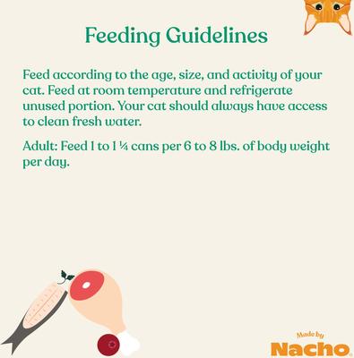 Show full view: Made by Nacho Wild-Caught Chicken & Herring Recipe Grain-Free Pate Wet Cat Food, 5.5-oz can, case of 6 slide 9 of 11