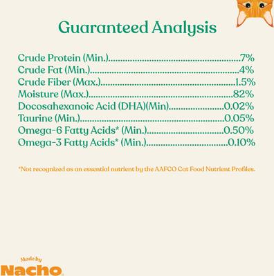 Show full view: Made by Nacho Wild-Caught Chicken & Herring Recipe with Bone Broth Minced Wet Cat Food, 3-oz can, case of 6 slide 8 of 11