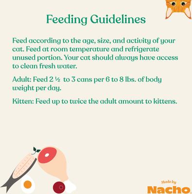 Show full view: Made by Nacho Wild-Caught Chicken & Herring Recipe with Bone Broth Minced Wet Cat Food, 3-oz can, case of 6 slide 9 of 11