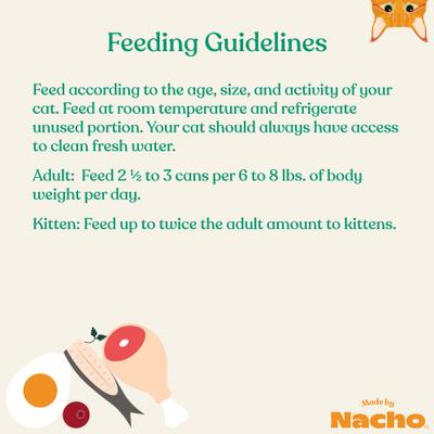 Show full view: Made by Nacho Wild-Caught Chicken & Herring Recipe with Bone Broth Minced Wet Cat Food, 5.5-oz can, case of 24 slide 10 of 12