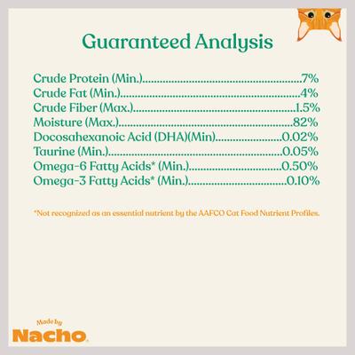 Show full view: Made by Nacho Wild-Caught Chicken & Herring Recipe with Bone Broth Minced Wet Cat Food, 5.5-oz can, case of 24 slide 9 of 12