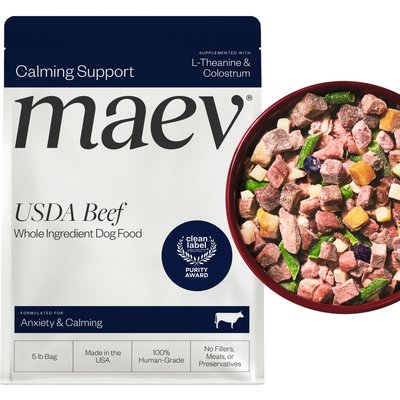 Maev Maev Anxiety & Calming Fresh Frozen Raw Human-Grade Beef Dog Food, 5-lb bag