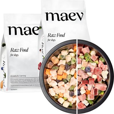 Show full view: MAEV Anxiety & Calming Human-Grade Raw Frozen Beef & Chicken Variety Pack Dog Food, 15-lbs Beef, 15-lbs Chicken slide 1 of 8