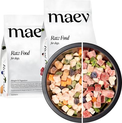 Show full view: MAEV Weight & Digestion Human-Grade Raw Frozen Beef & Chicken Variety Pack Dog Food, 15-lbs Beef, 15-lbs Chicken slide 1 of 9