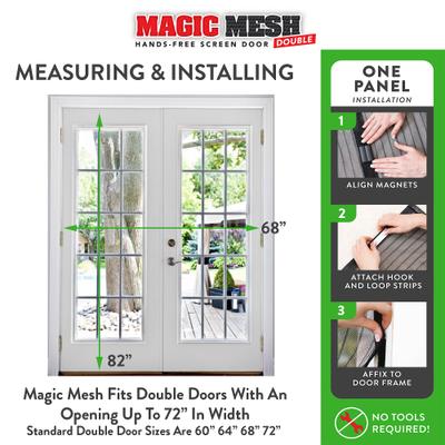 Show full view: Magic Mesh Hands-Free Screen Double Dog & Cat Door slide 3 of 9