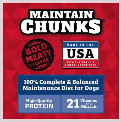 Show full view: Maintain Chunks Meaty Flavor Dry Dog Food, 34-lb bag slide 5 of 9