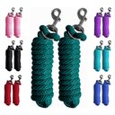 Majestic Ally Heavy Duty Bolt Snap Poly Horse Lead, 2 count, Hunter Green
