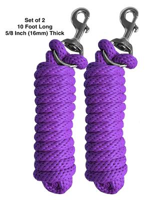 Show full view: Majestic Ally Heavy Duty Bolt Snap Poly Horse Lead, 2 count, Purple slide 2 of 4