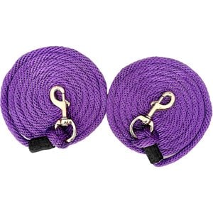 Majestic Ally Heavy Duty Bolt Snap Poly Horse Lead, 2 count, Purple