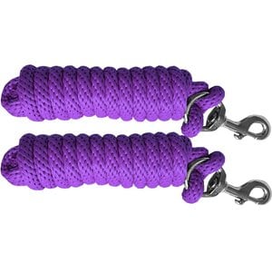 Majestic Ally Heavy Duty Bolt Snap Poly Horse Lead, 2 count, Purple