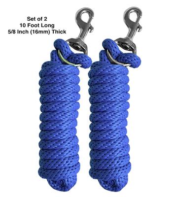 Show full view: Majestic Ally Heavy Duty Bolt Snap Poly Horse Lead, 2 count, Royal Blue slide 2 of 5