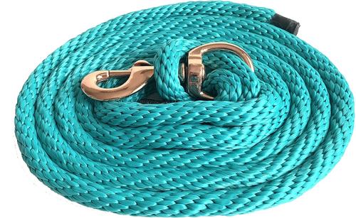 Show full view: Majestic Ally Heavy Duty Bolt Snap Poly Horse Lead, 2 count, Turquoise slide 5 of 5