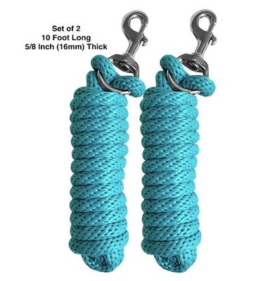 Show full view: Majestic Ally Heavy Duty Bolt Snap Poly Horse Lead, 2 count, Turquoise slide 2 of 5