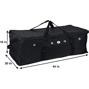Majestic Ally Heavy Duty Horse Hay Bale Bag, Black, Large