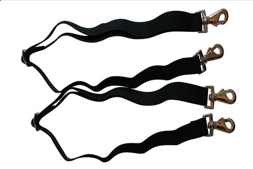 Show full view: Majestic Ally Horse Elastic Horse Leg Strap, Black slide 3 of 7