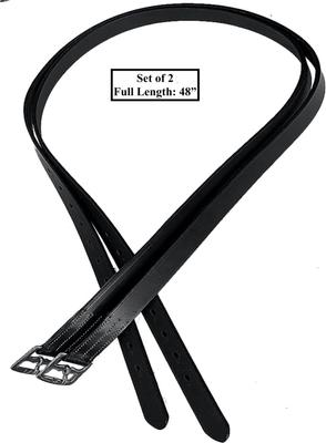 Show full view: Majestic Ally Horse Stirrup Leathers, Black, 48-in slide 2 of 4