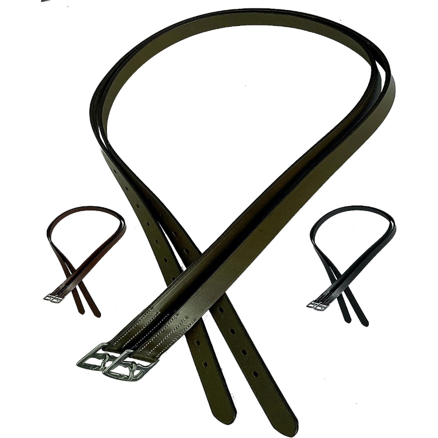 Majestic Ally Horse Stirrup Leathers, Brown, 54-in