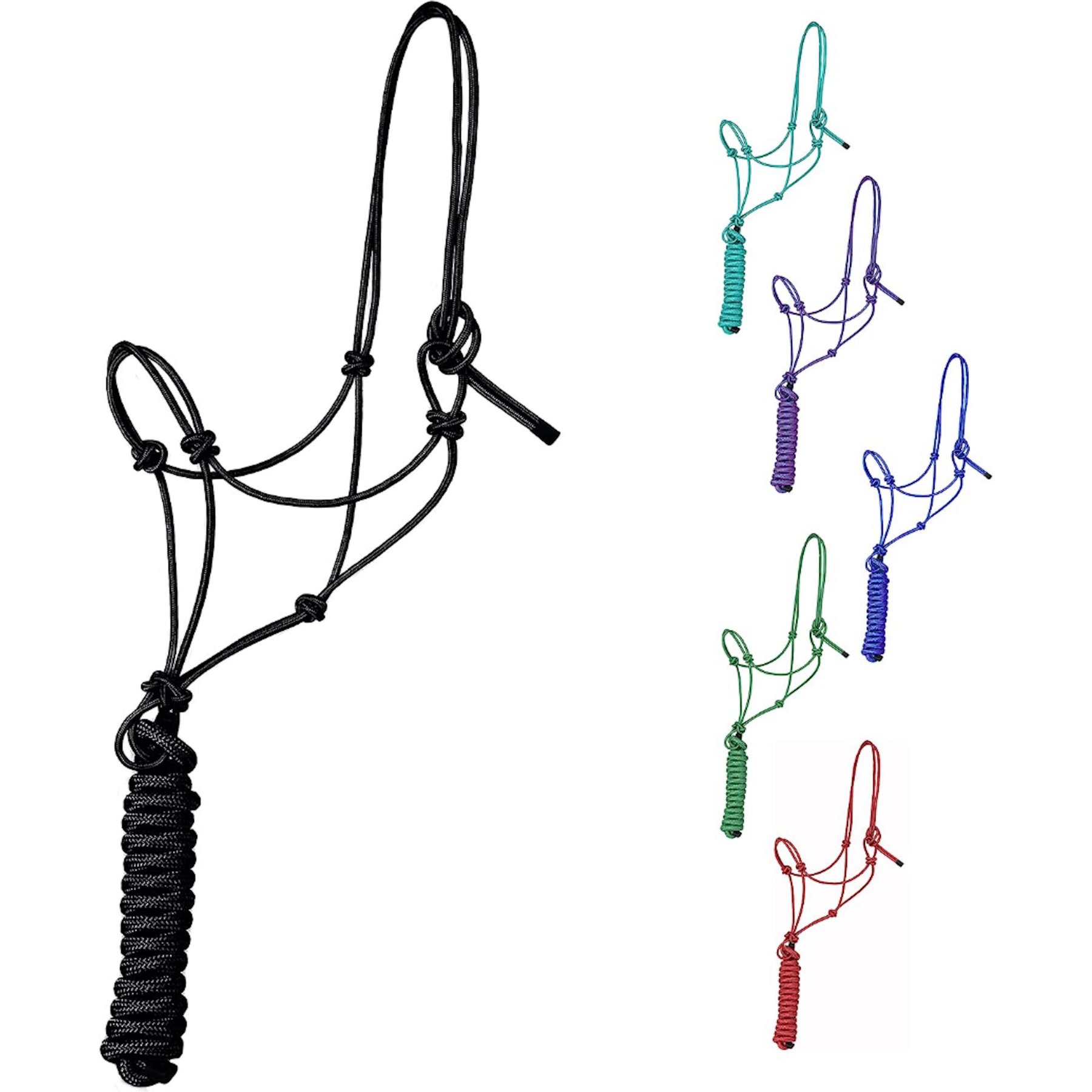 Majestic Ally Knotted Training Halter & Lead, Black